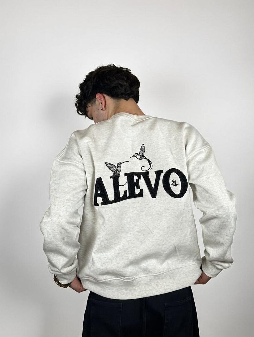 Graues ALEVO Sweatshirt (Heather Grey) – clean und hochwertig