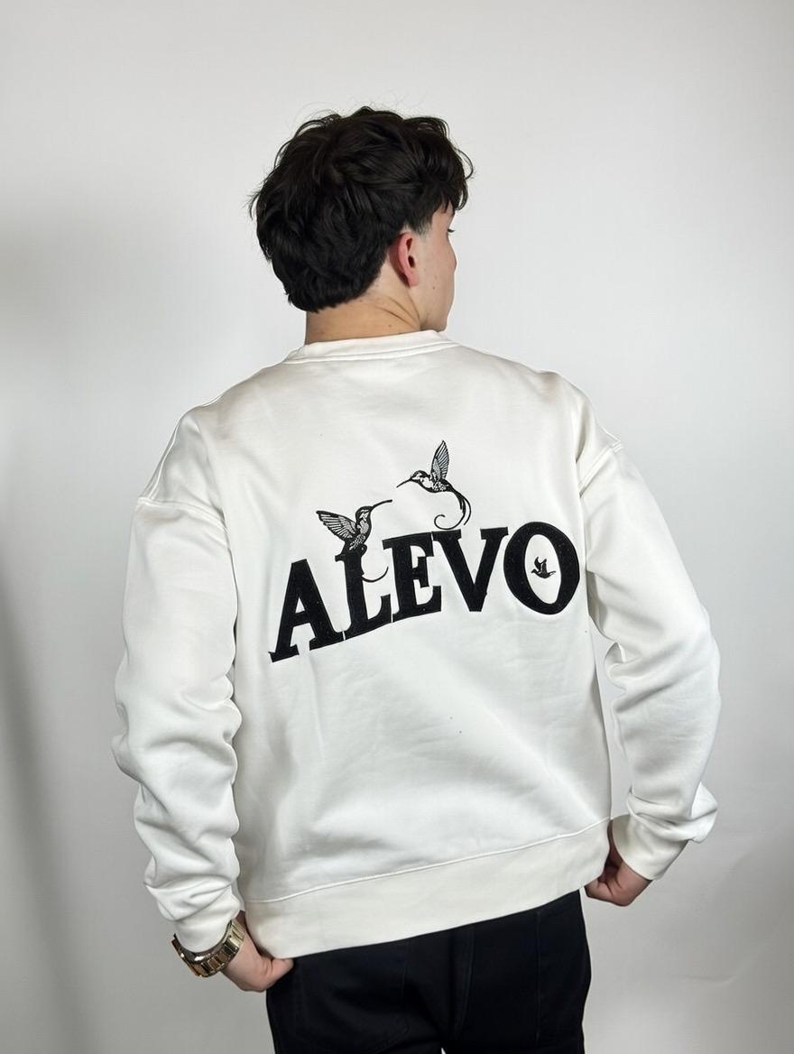 Weißes ALEVO Sweatshirt – clean und hochwertig