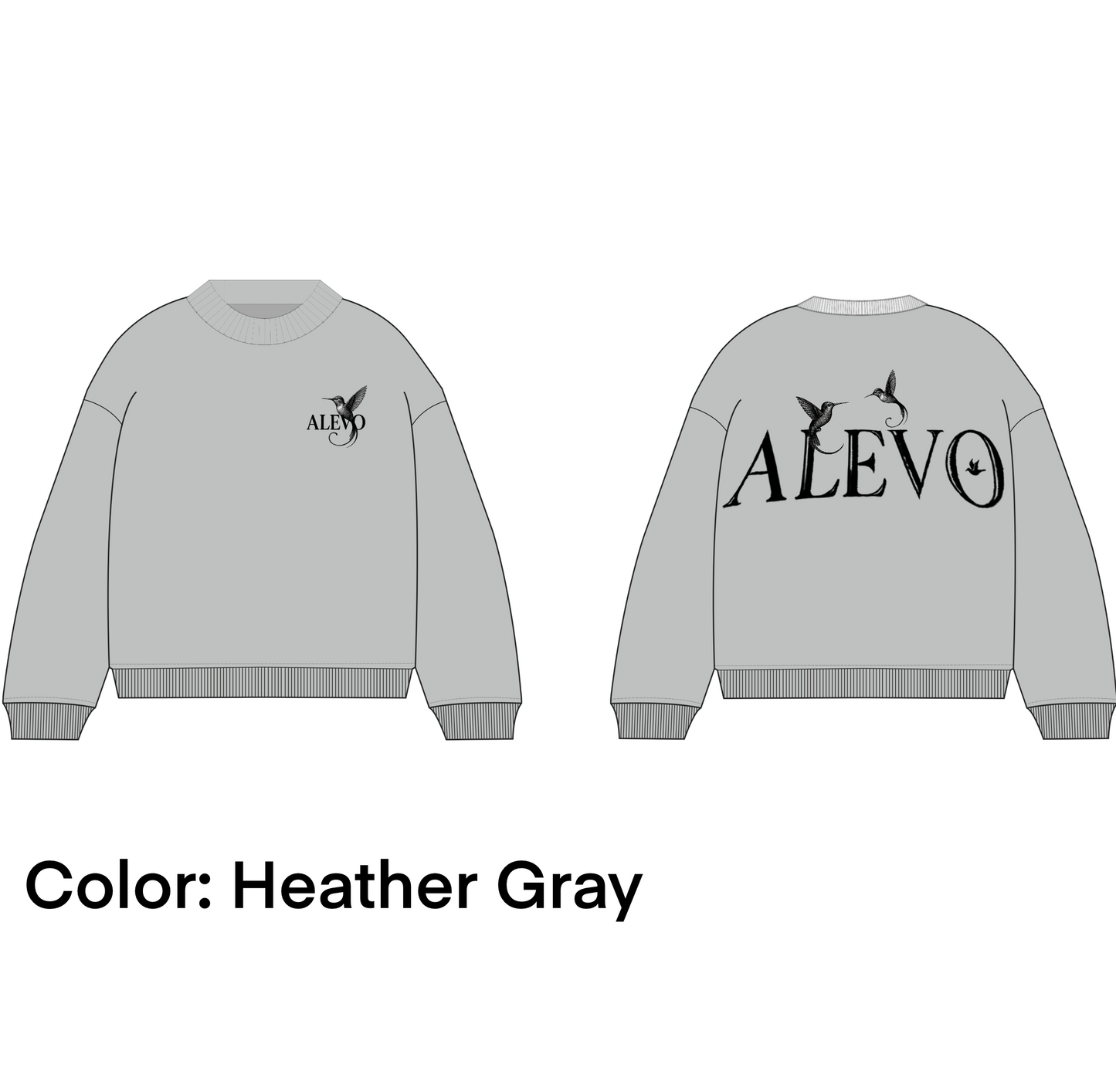SWEATSHIRT-HEATHER GREY